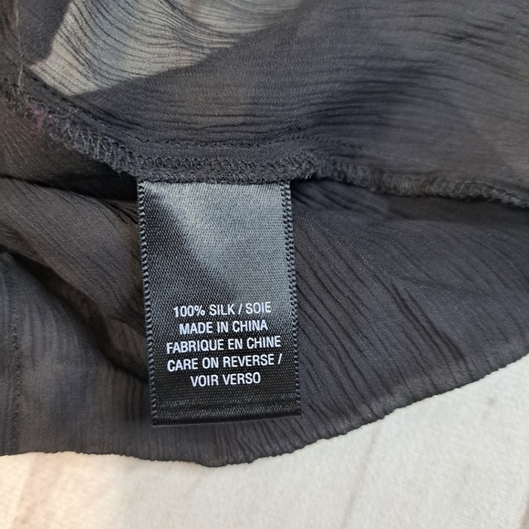 Tahari Silk Top Size Large - Picture 12 of 14